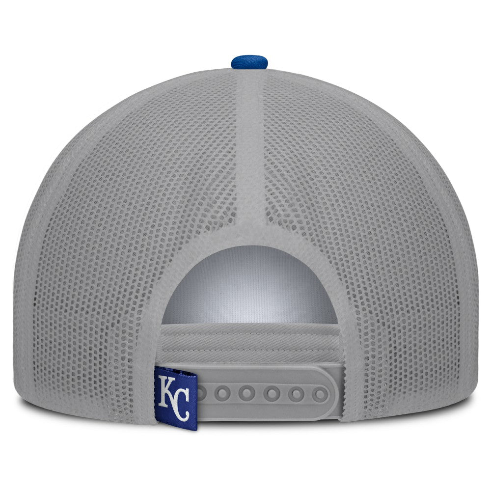 Kansas City Royals Fanatics Designated A-Frame Foam Front Trucker Adjustable Hat - White/Royal Hats