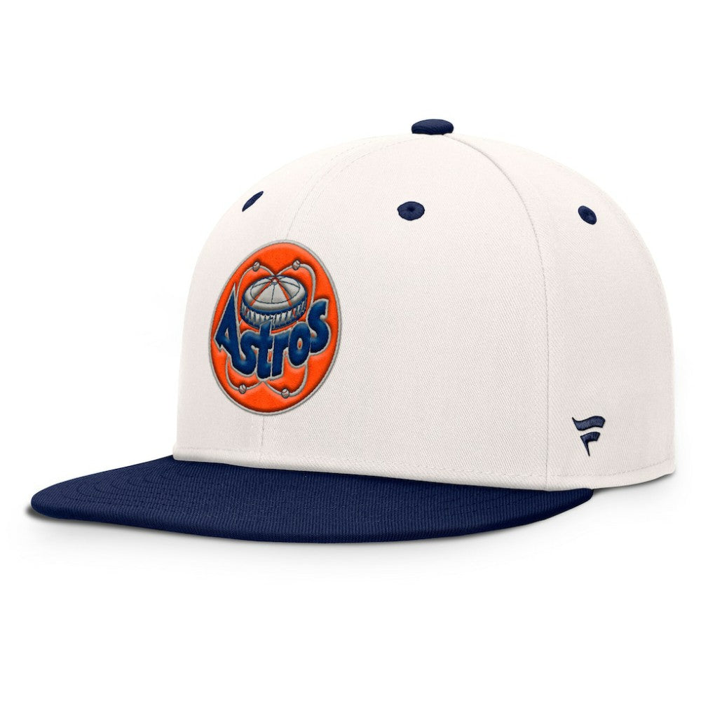 Houston Astros Fanatics Unit Fitted Hat - Cream/Navy Hats