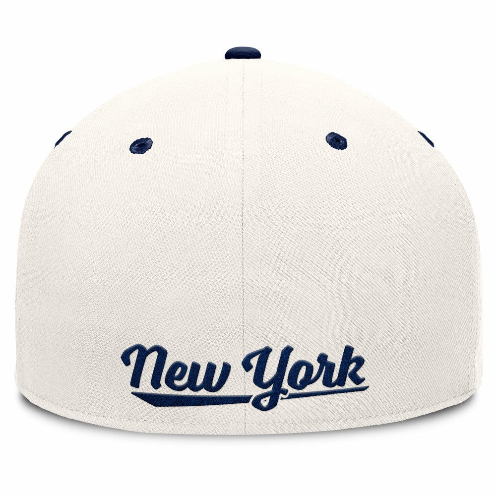 New York Yankees Fanatics Unit Fitted Hat - Cream/Navy Hats