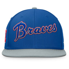 Atlanta Braves Fanatics Yard Fitted Hat - Royal/Gray Hats