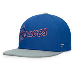 Atlanta Braves Fanatics Yard Fitted Hat - Royal/Gray Hats