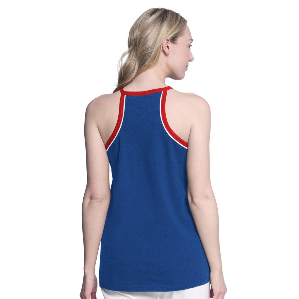 Texas Rangers G-III 4Her by Carl Banks Women's Curveball Racerback Tank Top - Royal Tanks
