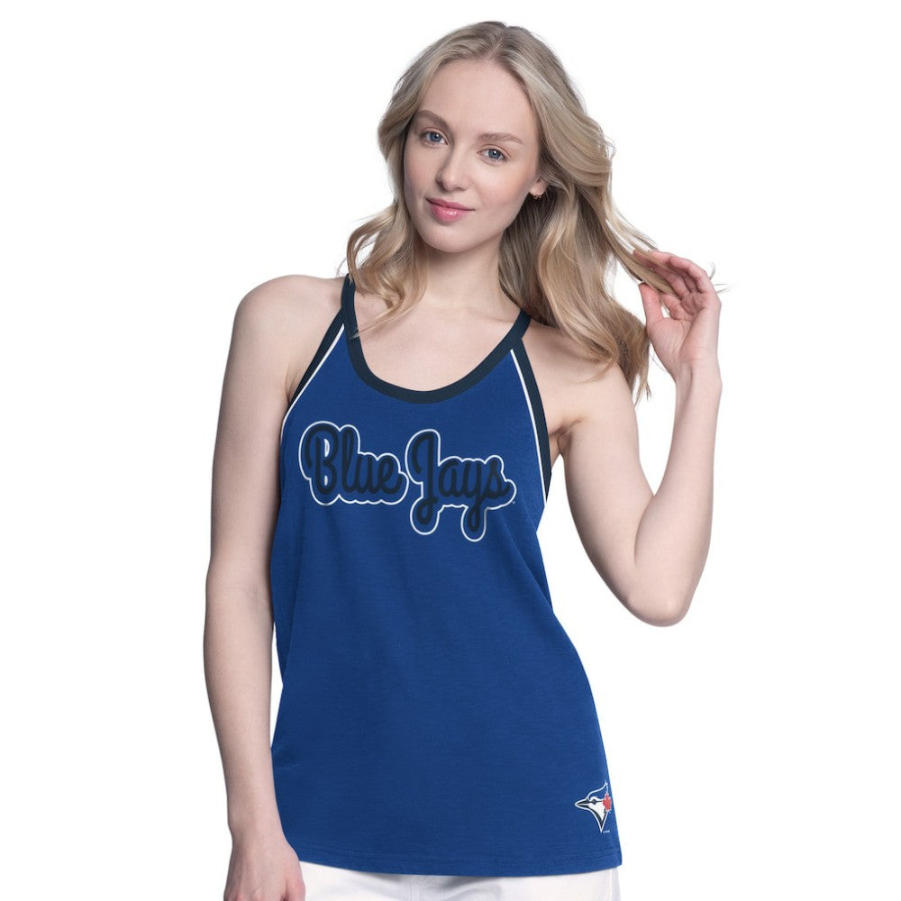 Toronto Blue Jays G-III 4Her by Carl Banks Women's Curveball Racerback Tank Top - Royal Tanks