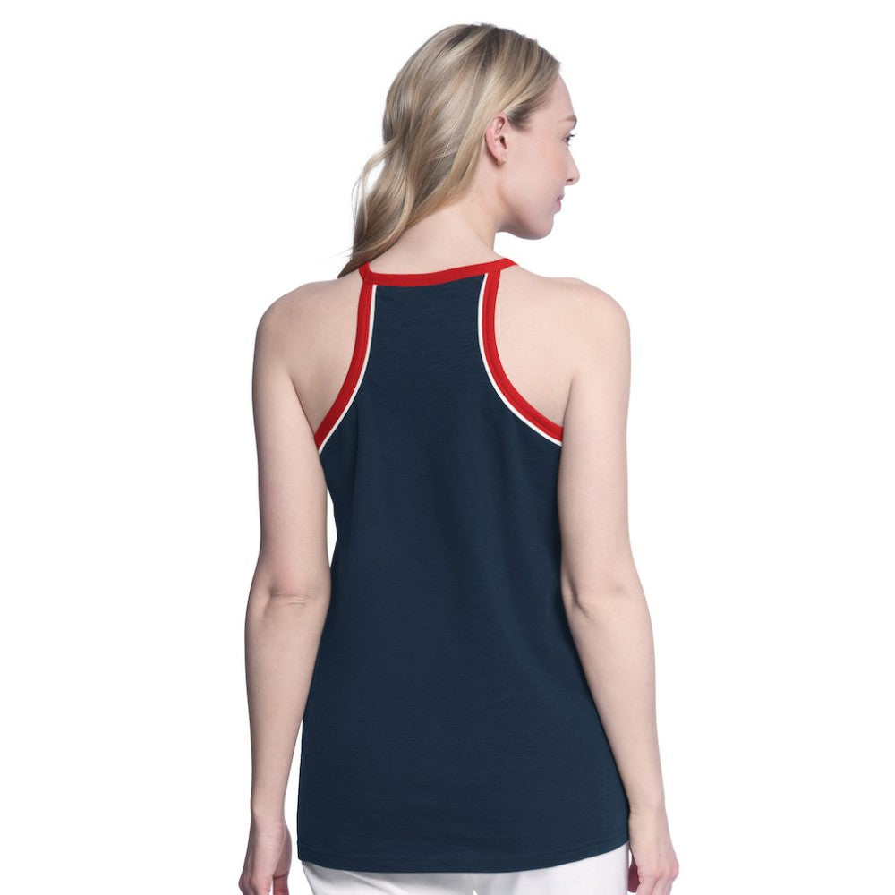 Atlanta Braves G-III 4Her by Carl Banks Women's Curveball Racerback Tank Top - Navy Tanks