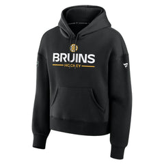 Boston Bruins Fanatics Women's Authentic Pro Primary Pullover Hoodie - Black | US 202492921