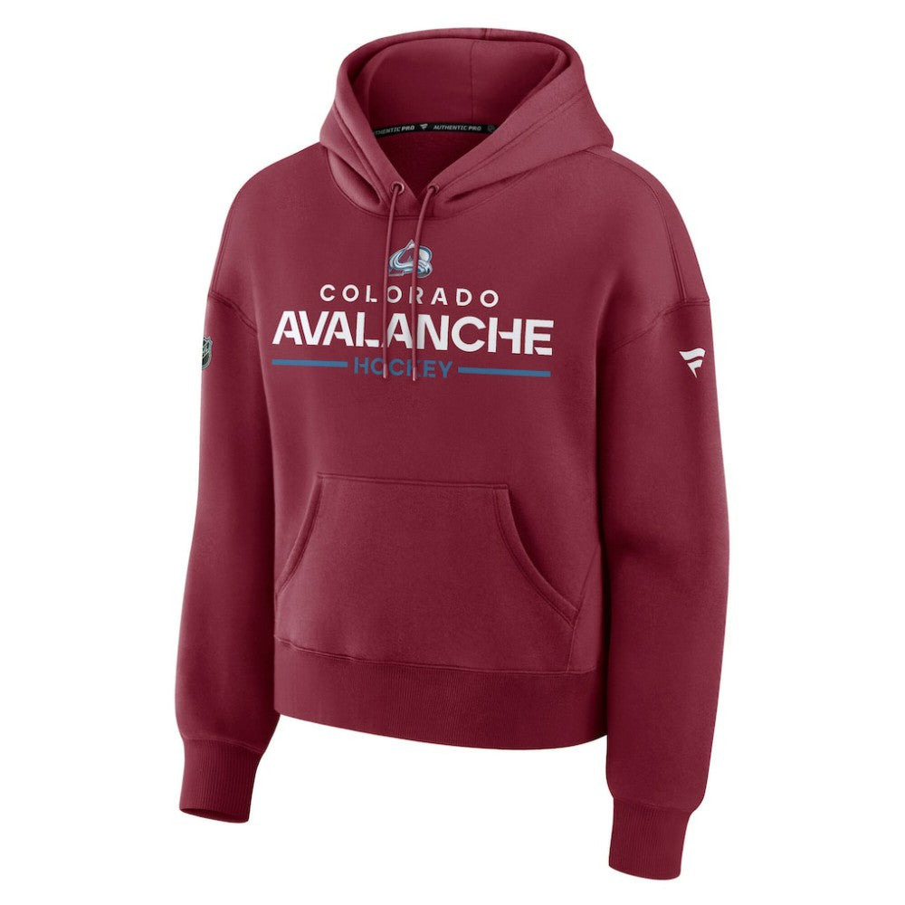 Colorado Avalanche Fanatics Women's Authentic Pro Primary Pullover Hoodie - Burgundy | US 202492935