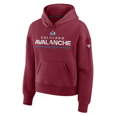 Colorado Avalanche Fanatics Women's Authentic Pro Primary Pullover Hoodie - Burgundy | US 202492935