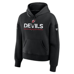 New Jersey Devils Fanatics Women's Authentic Pro Primary Pullover Hoodie - Black | US 202492966