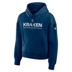 Seattle Kraken Fanatics Women's Authentic Pro Primary Pullover Hoodie - Deep Sea Blue | US 202492990