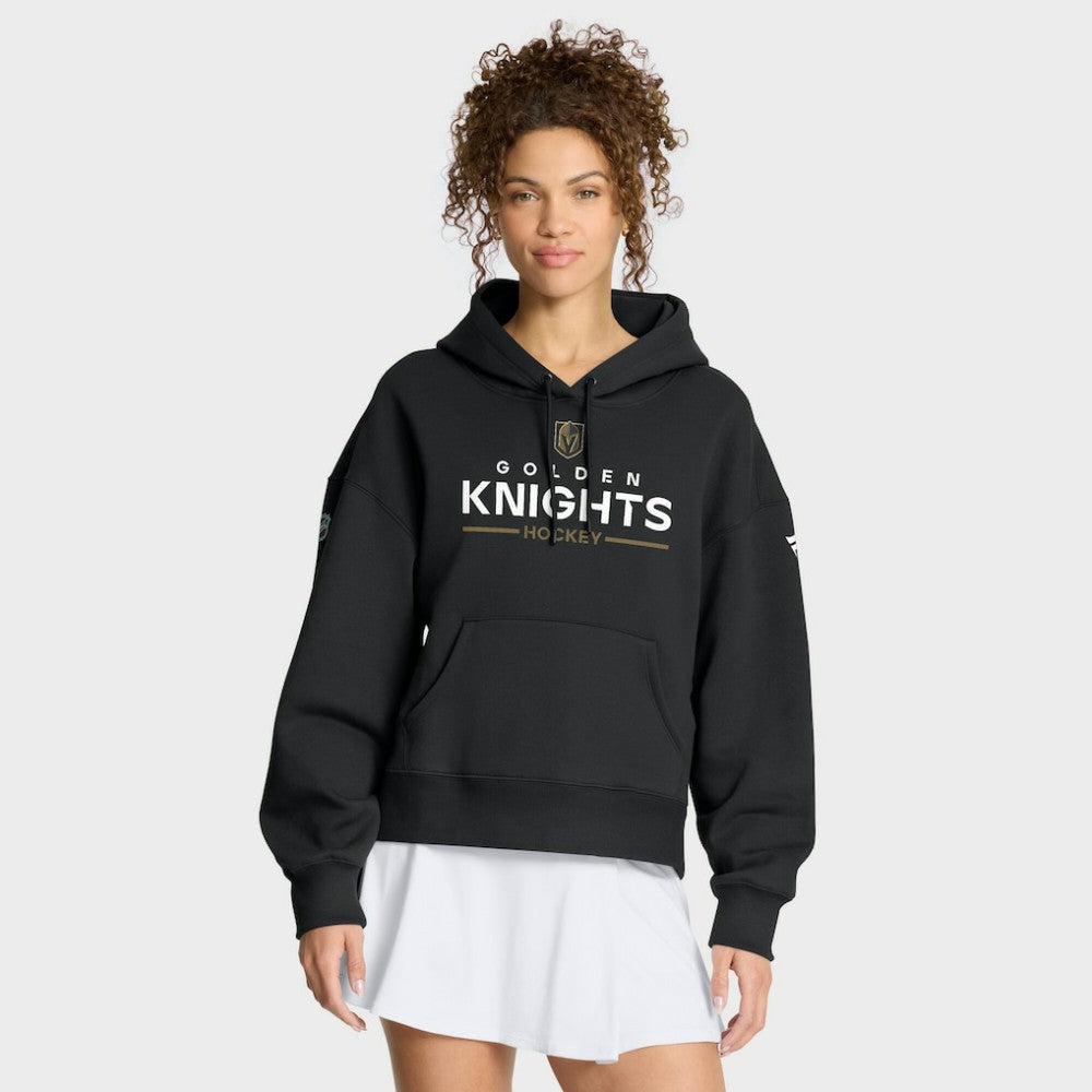 Vegas Golden Knights Fanatics Women's Authentic Pro Primary Pullover Hoodie - Black | US 202493005