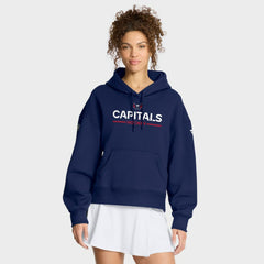 Washington Capitals Fanatics Women's Authentic Pro Primary Pullover Hoodie - Navy | US 202493009