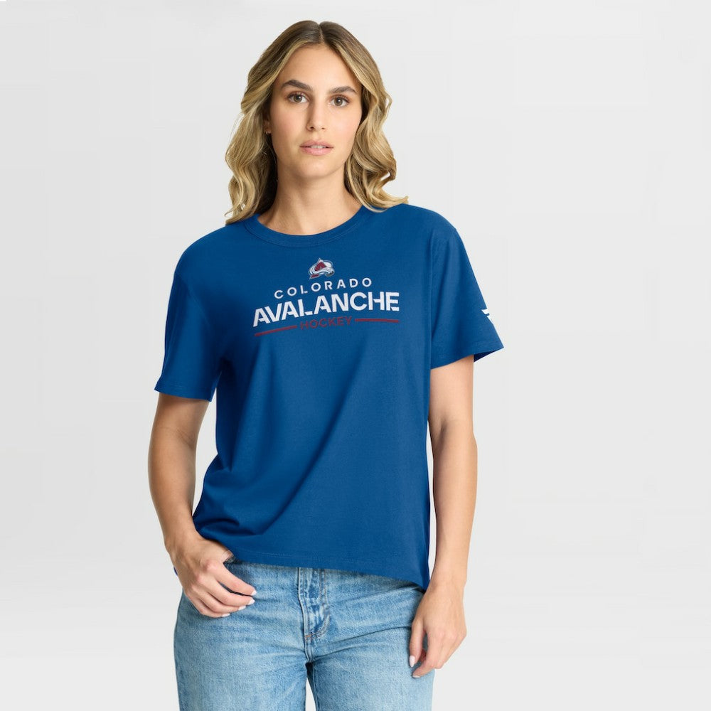 Colorado Avalanche Fanatics Women's Authentic Pro Primary T-Shirt - Blue | US 202493045