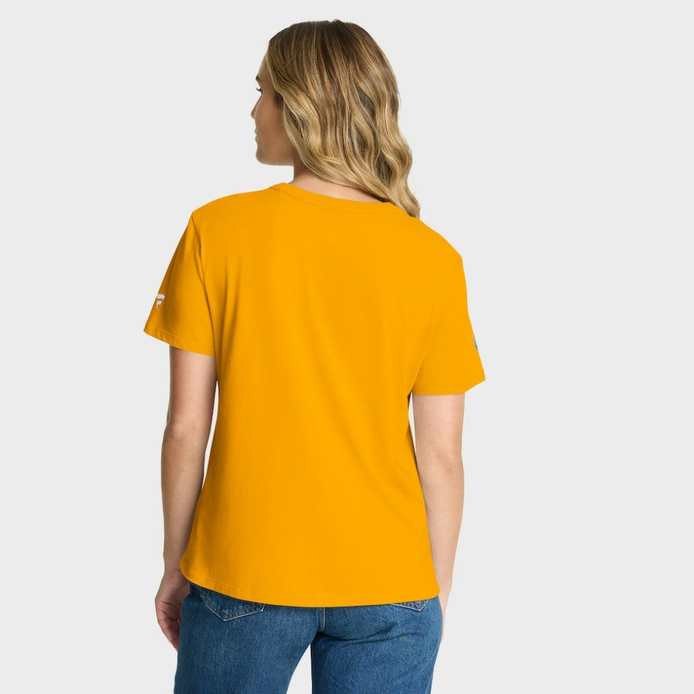 Boston Bruins Fanatics Women's Authentic Pro Primary T-Shirt - Gold | US 202493079