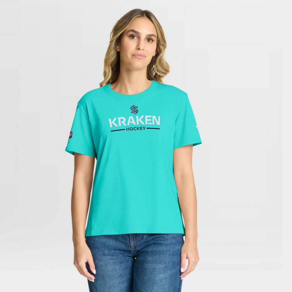 Seattle Kraken Fanatics Women's Authentic Pro Primary T-Shirt - Ice Blue | US 202493102