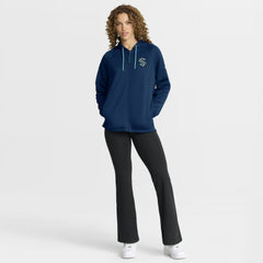 Seattle Kraken Fanatics Women's Authentic Pro Rink Raglan Full-Zip Hoodie - Deep Sea Blue | US 202493215