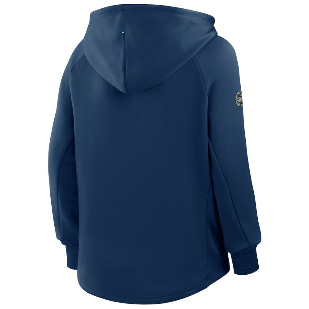 Seattle Kraken Fanatics Women's Authentic Pro Rink Raglan Full-Zip Hoodie - Deep Sea Blue | US 202493215