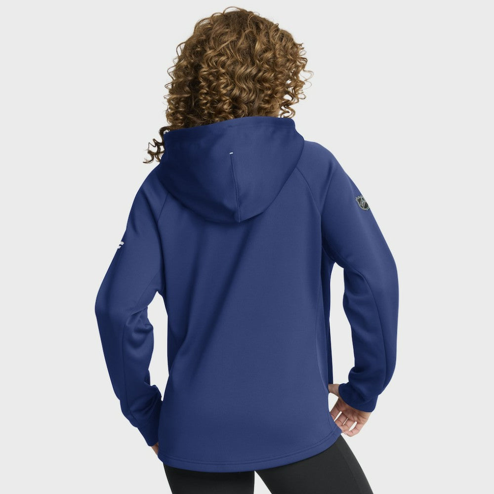 Tampa Bay Lightning Fanatics Women's Authentic Pro Rink Raglan Full-Zip Hoodie - Blue | US 202493218
