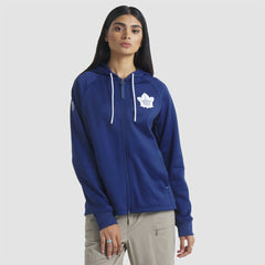 Toronto Maple Leafs Fanatics Women's Authentic Pro Rink Raglan Full-Zip Hoodie - Blue | US 202493221