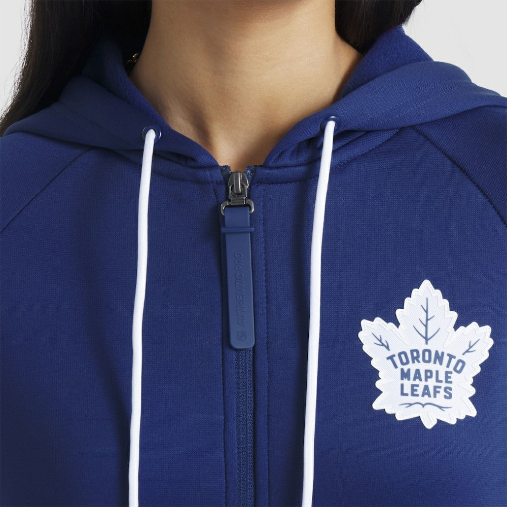 Toronto Maple Leafs Fanatics Women's Authentic Pro Rink Raglan Full-Zip Hoodie - Blue | US 202493221