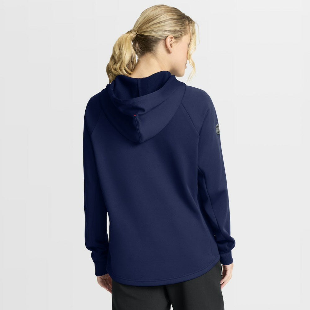 New York Rangers Fanatics Women's Authentic Pro Rink Raglan Full-Zip Hoodie - Navy | US 202493223