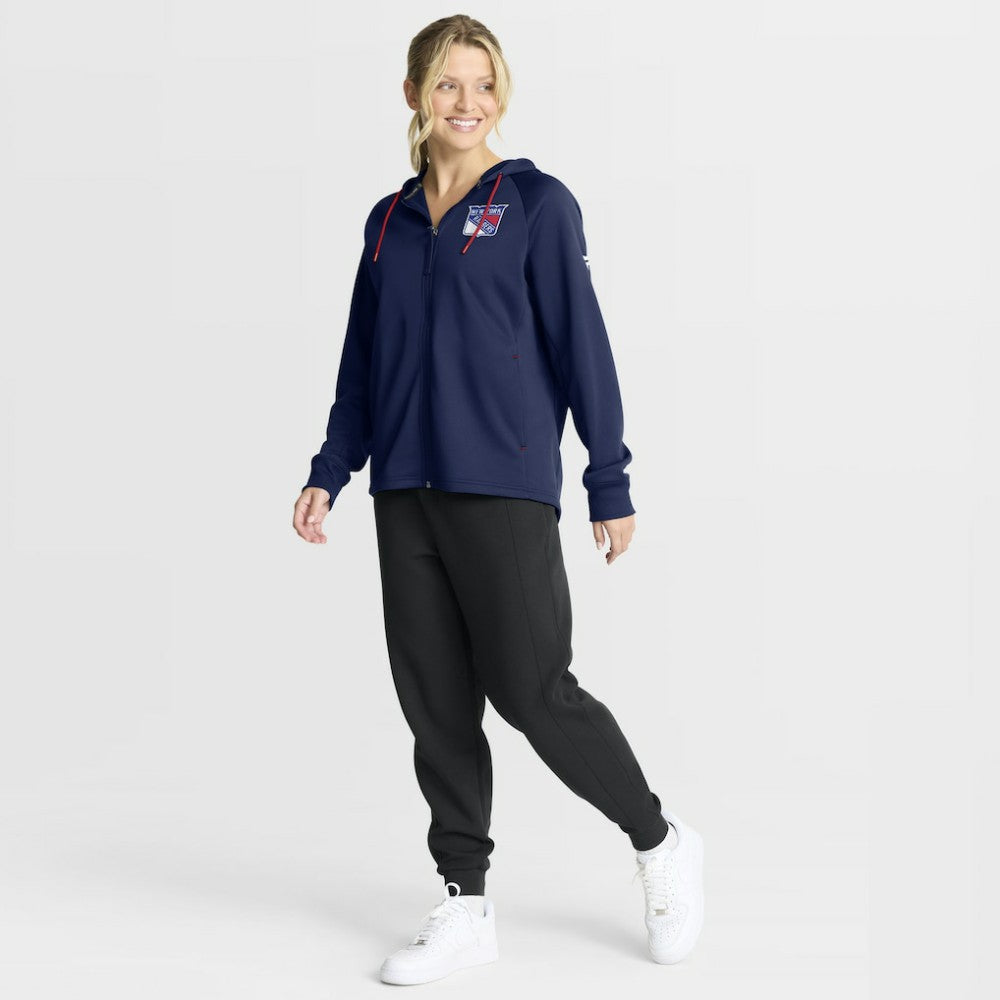 New York Rangers Fanatics Women's Authentic Pro Rink Raglan Full-Zip Hoodie - Navy | US 202493223