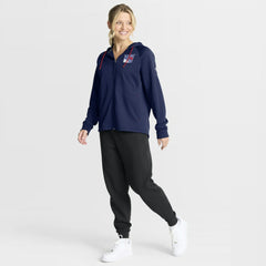 New York Rangers Fanatics Women's Authentic Pro Rink Raglan Full-Zip Hoodie - Navy | US 202493223
