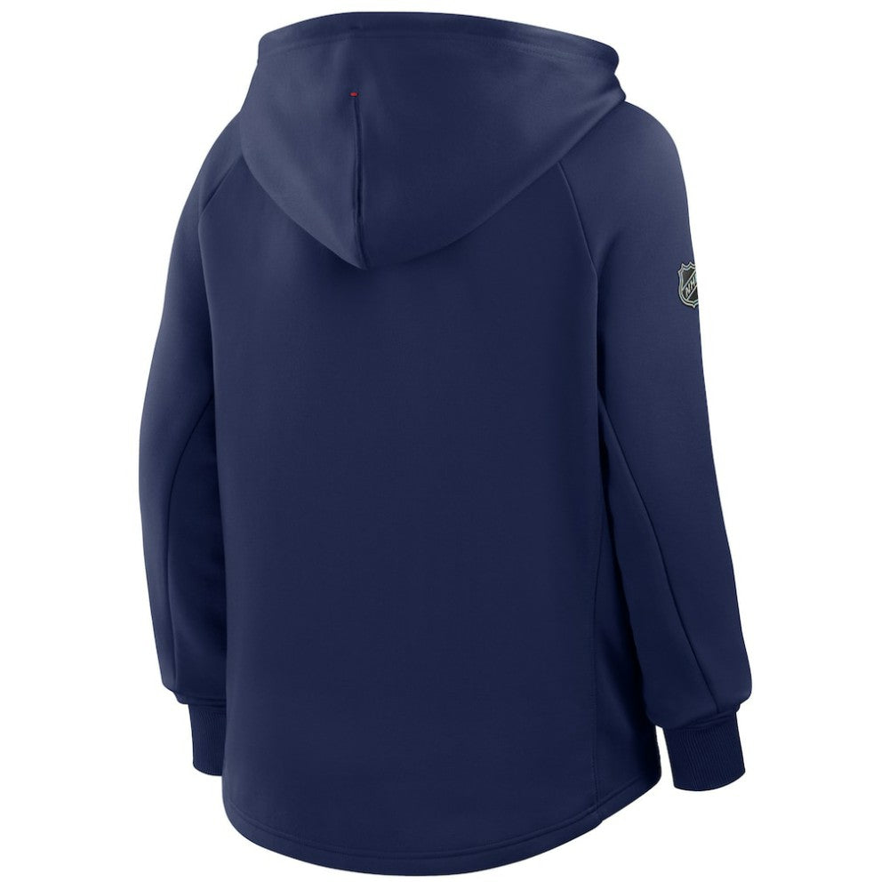 New York Rangers Fanatics Women's Authentic Pro Rink Raglan Full-Zip Hoodie - Navy | US 202493223