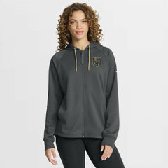 Vegas Golden Knights Fanatics Women's Authentic Pro Rink Raglan Full-Zip Hoodie - Black | US 202493224