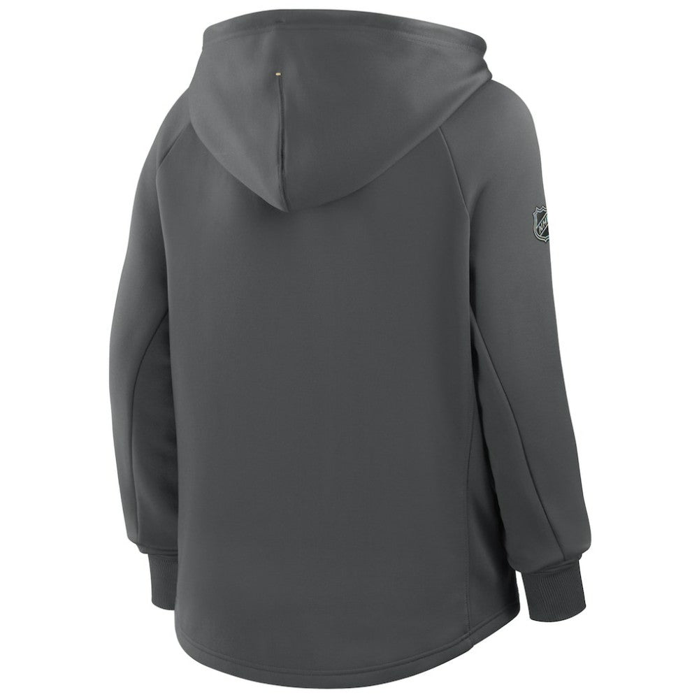 Vegas Golden Knights Fanatics Women's Authentic Pro Rink Raglan Full-Zip Hoodie - Black | US 202493224