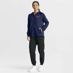 Washington Capitals Fanatics Women's Authentic Pro Rink Raglan Full-Zip Hoodie - Navy | US 202493226