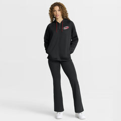 Carolina Hurricanes Fanatics Women's Authentic Pro Rink Raglan Full-Zip Hoodie - Black | US 202493233