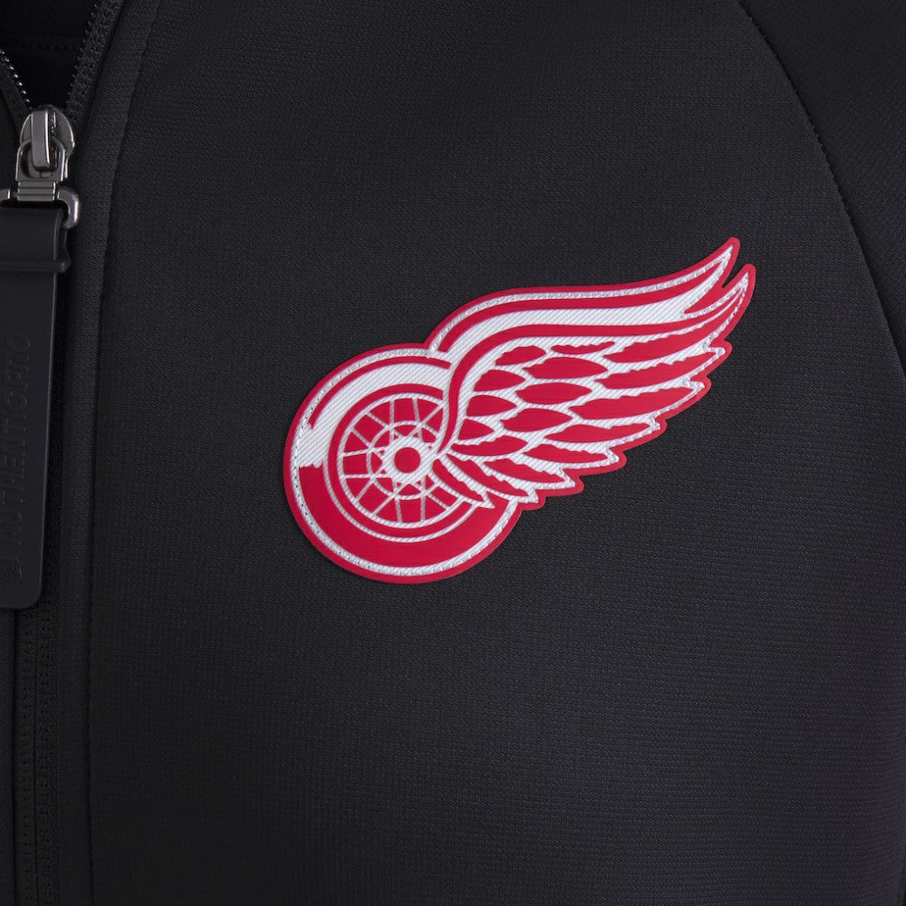 Detroit Red Wings Fanatics Women's Authentic Pro Rink Raglan Full-Zip Hoodie - Black | US 202493238