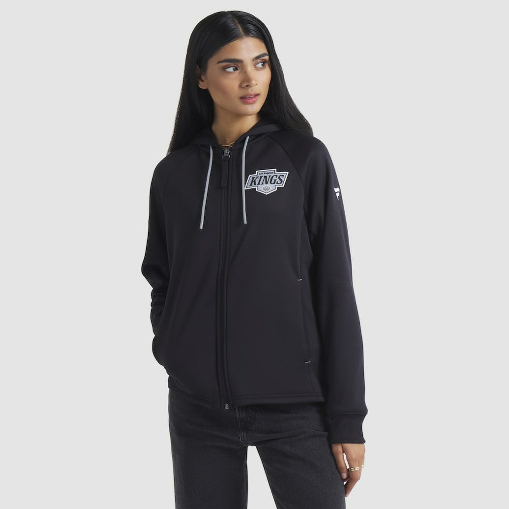 Los Angeles Kings Fanatics Women's Authentic Pro Rink Raglan Full-Zip Hoodie - Black | US 202493240