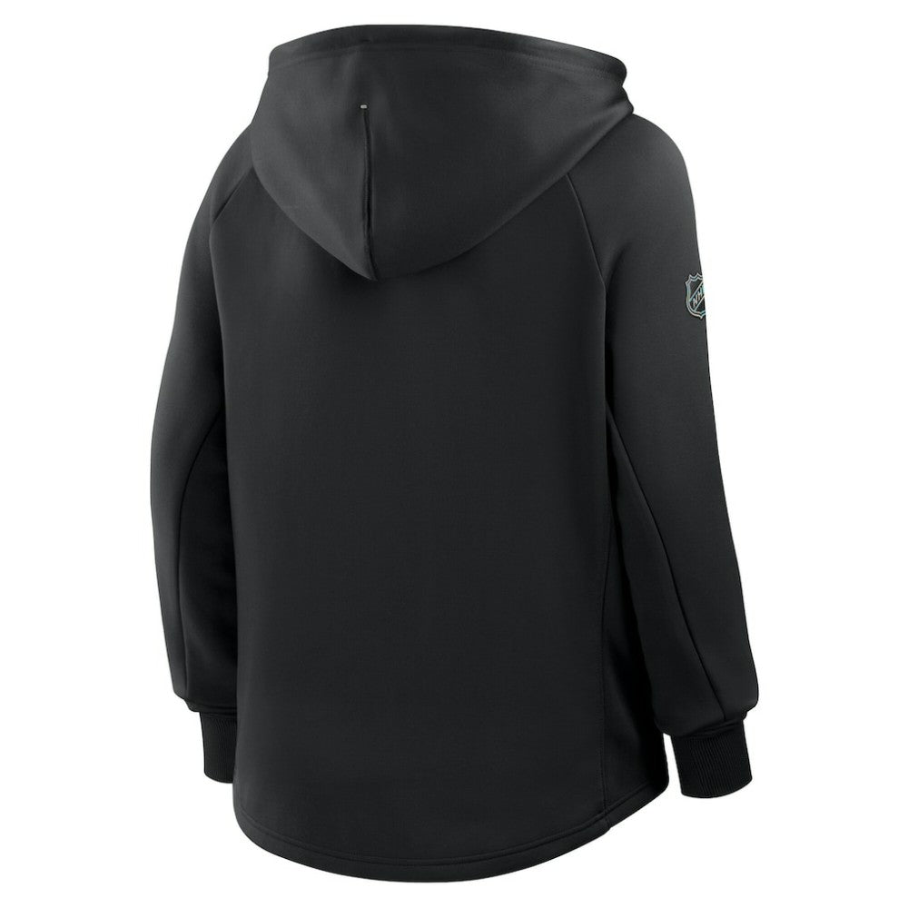 Los Angeles Kings Fanatics Women's Authentic Pro Rink Raglan Full-Zip Hoodie - Black | US 202493240