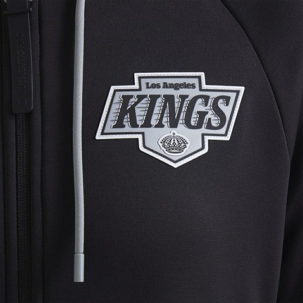 Los Angeles Kings Fanatics Women's Authentic Pro Rink Raglan Full-Zip Hoodie - Black | US 202493240