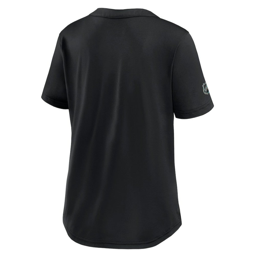 New Jersey Devils Fanatics Women's Authentic Pro Rink Tech T-Shirt - Black | US 202493295