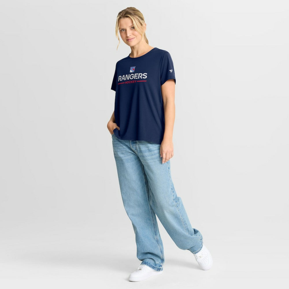 New York Rangers Fanatics Women's Authentic Pro Rink Tech T-Shirt - Navy | US 202493315