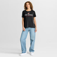 Detroit Red Wings Fanatics Women's Authentic Pro Rink Tech T-Shirt - Black | US 202493318