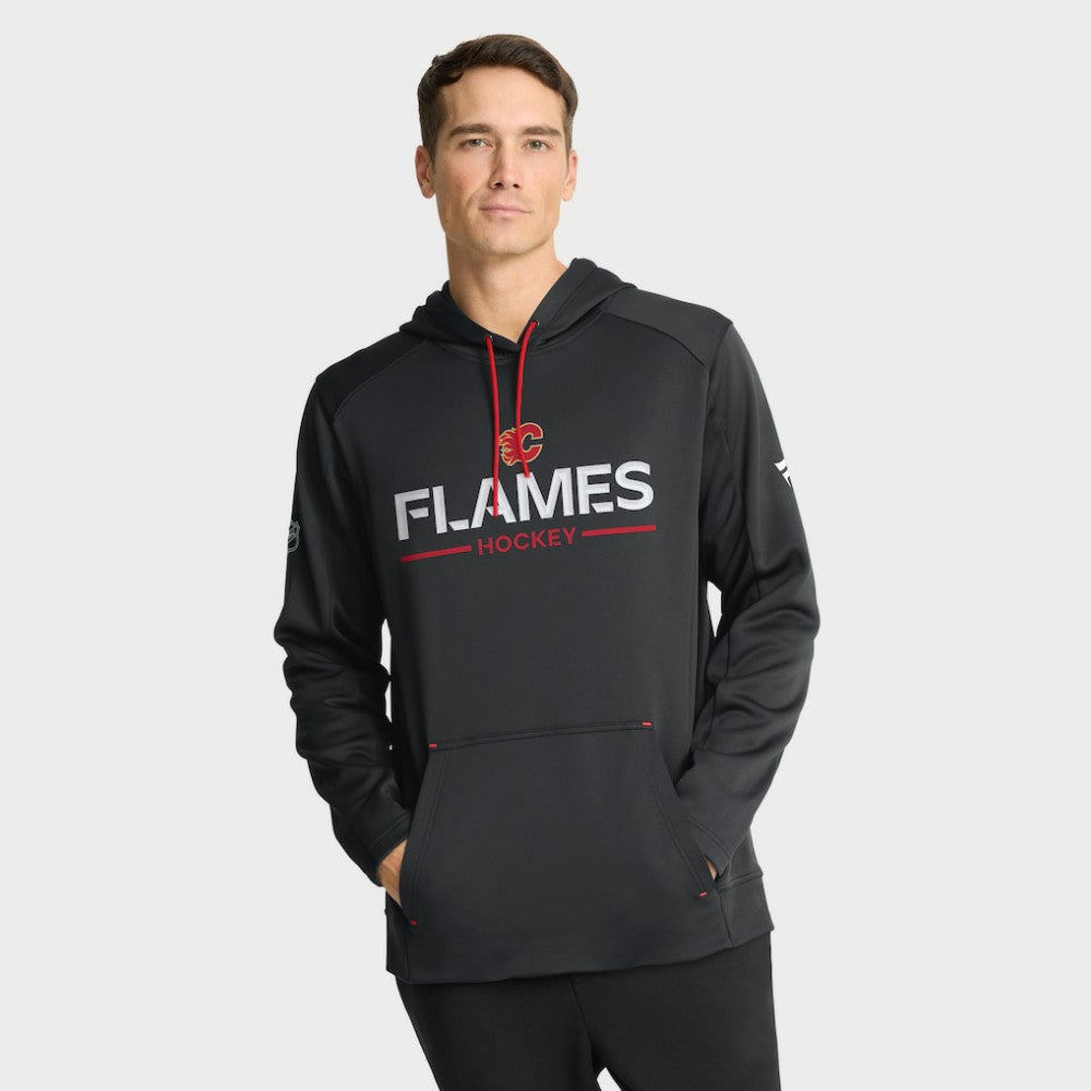 Calgary Flames Fanatics Authentic Pro Rink Hoodie - Black | US 202493990