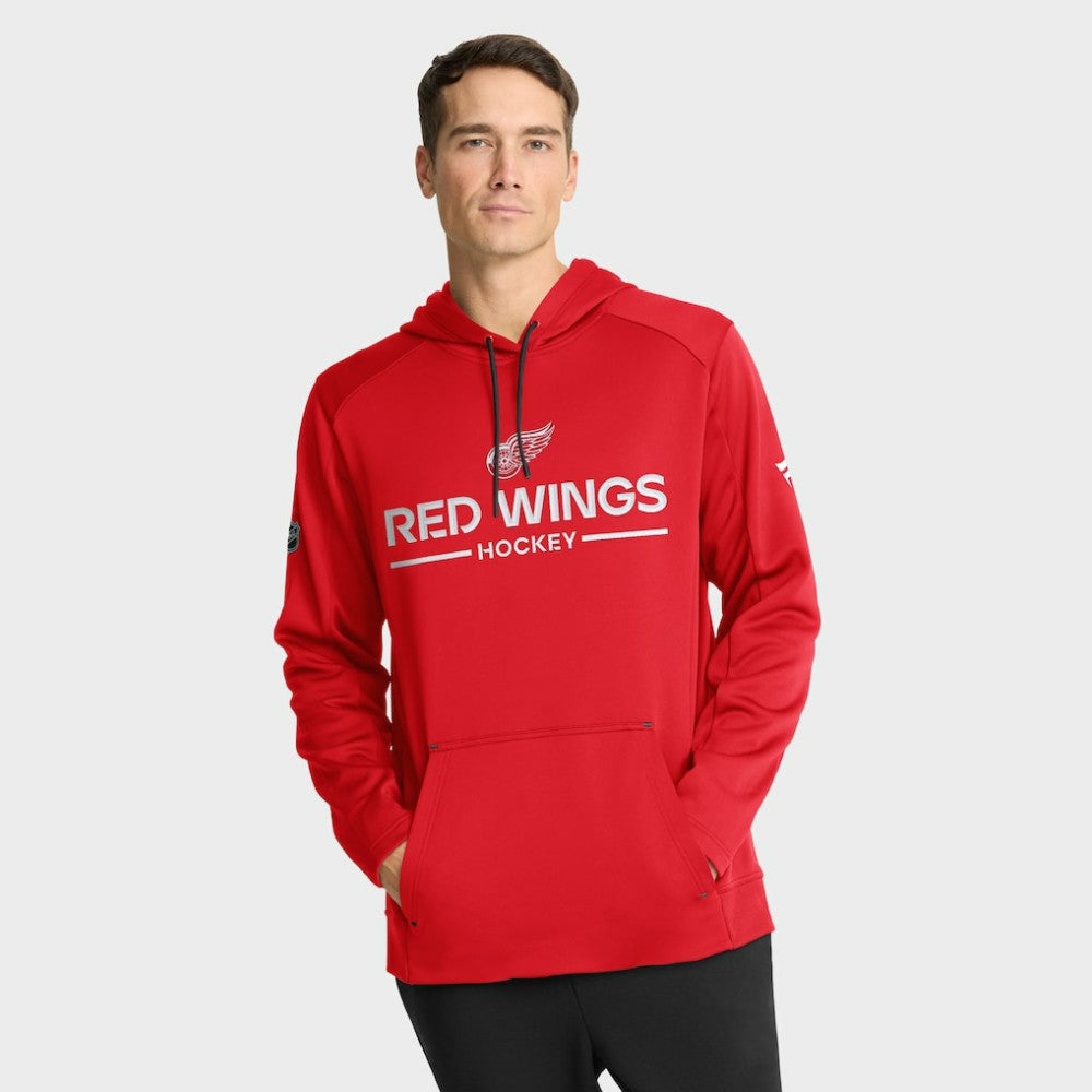 Detroit Red Wings Fanatics Authentic Pro Rink Hoodie - Red | US 202494001