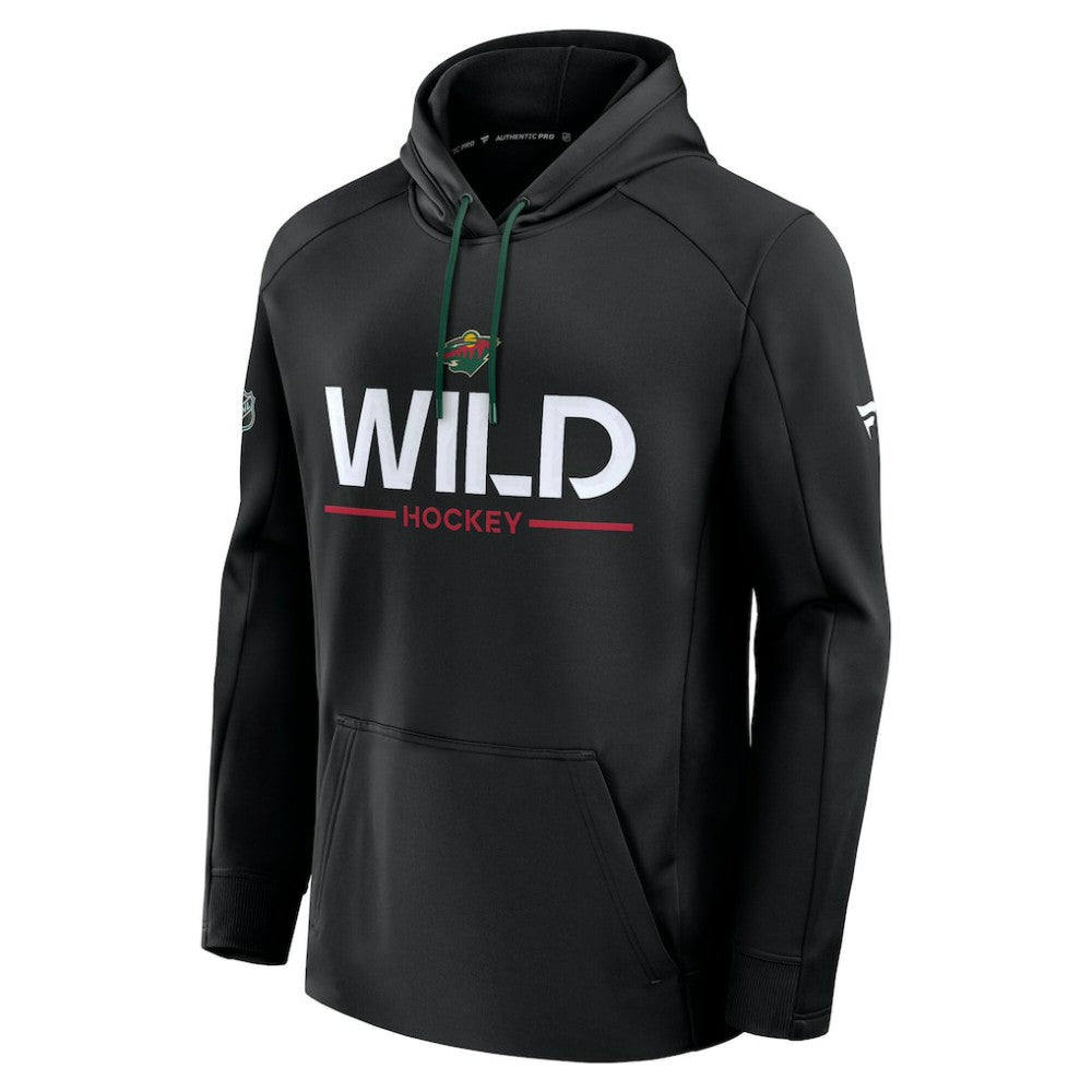 Minnesota Wild Fanatics Authentic Pro Rink Hoodie - Black | US 202494007