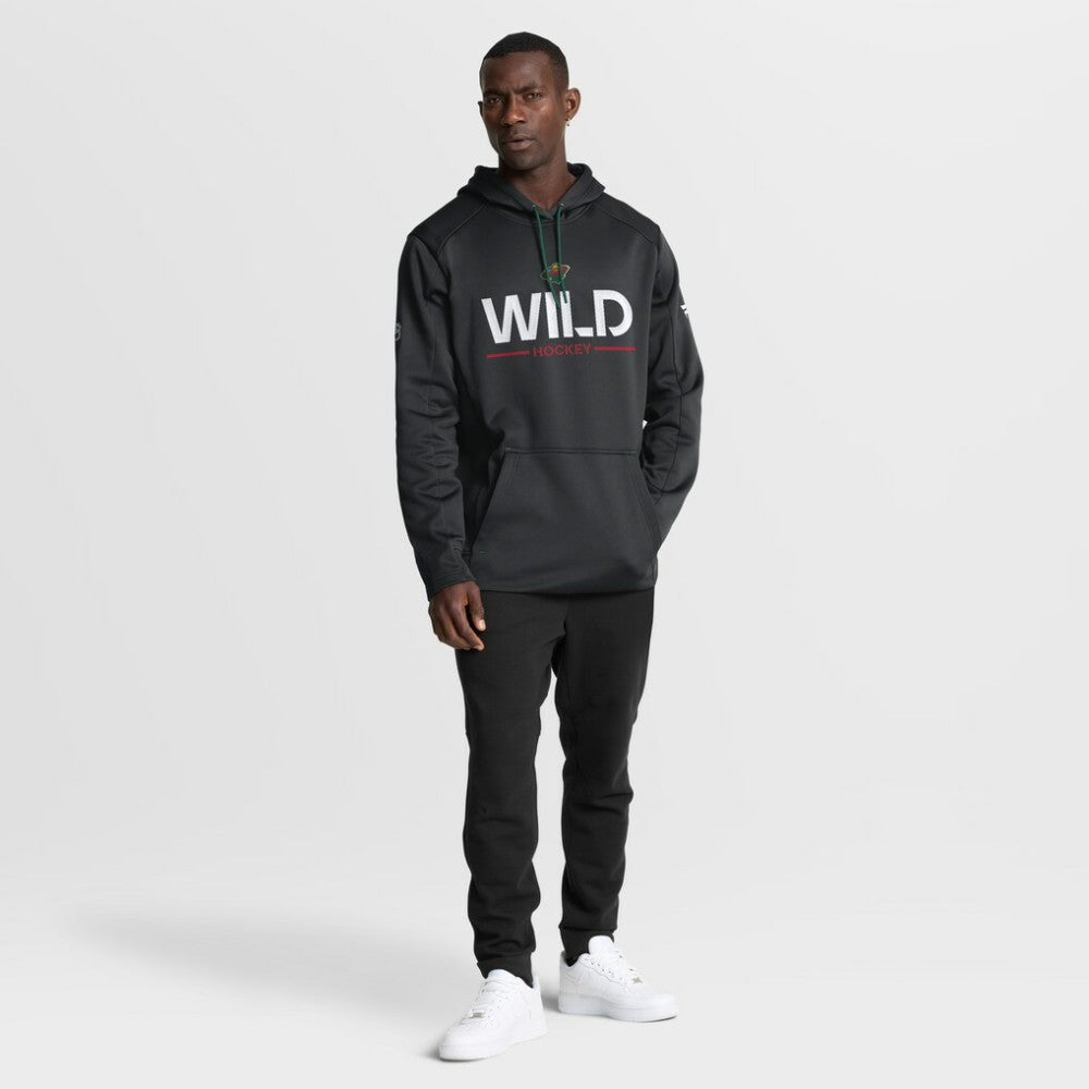 Minnesota Wild Fanatics Authentic Pro Rink Hoodie - Black | US 202494007