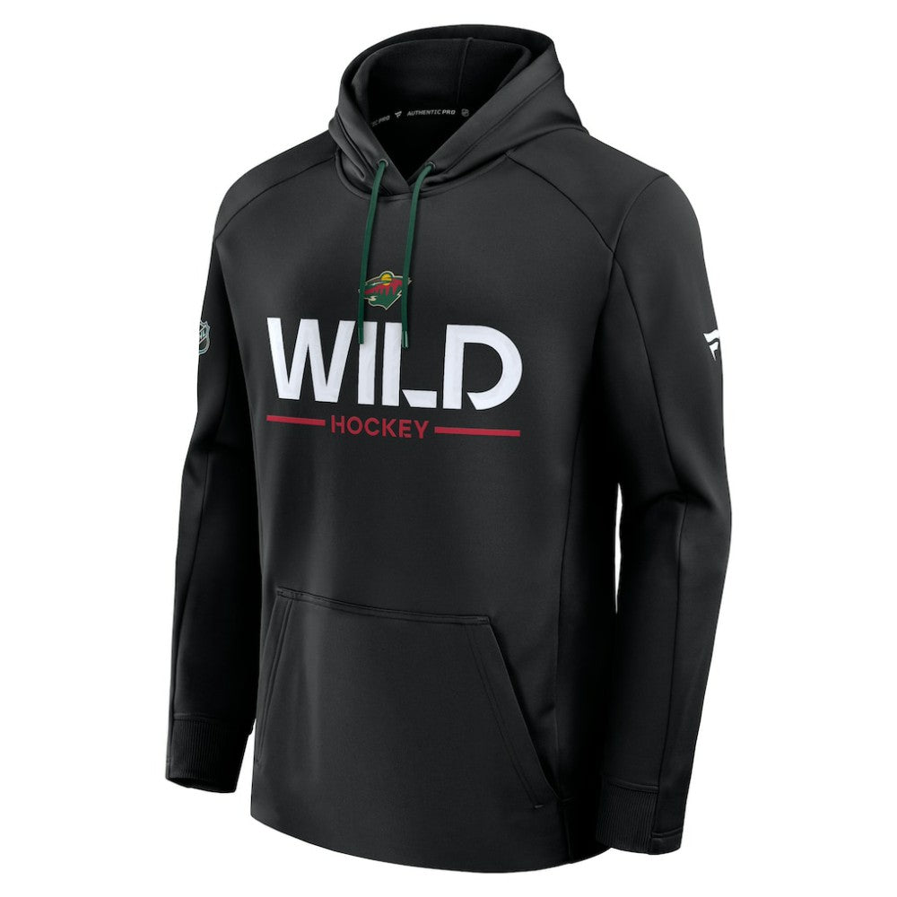Minnesota Wild Fanatics Authentic Pro Rink Hoodie - Black | US 202494007