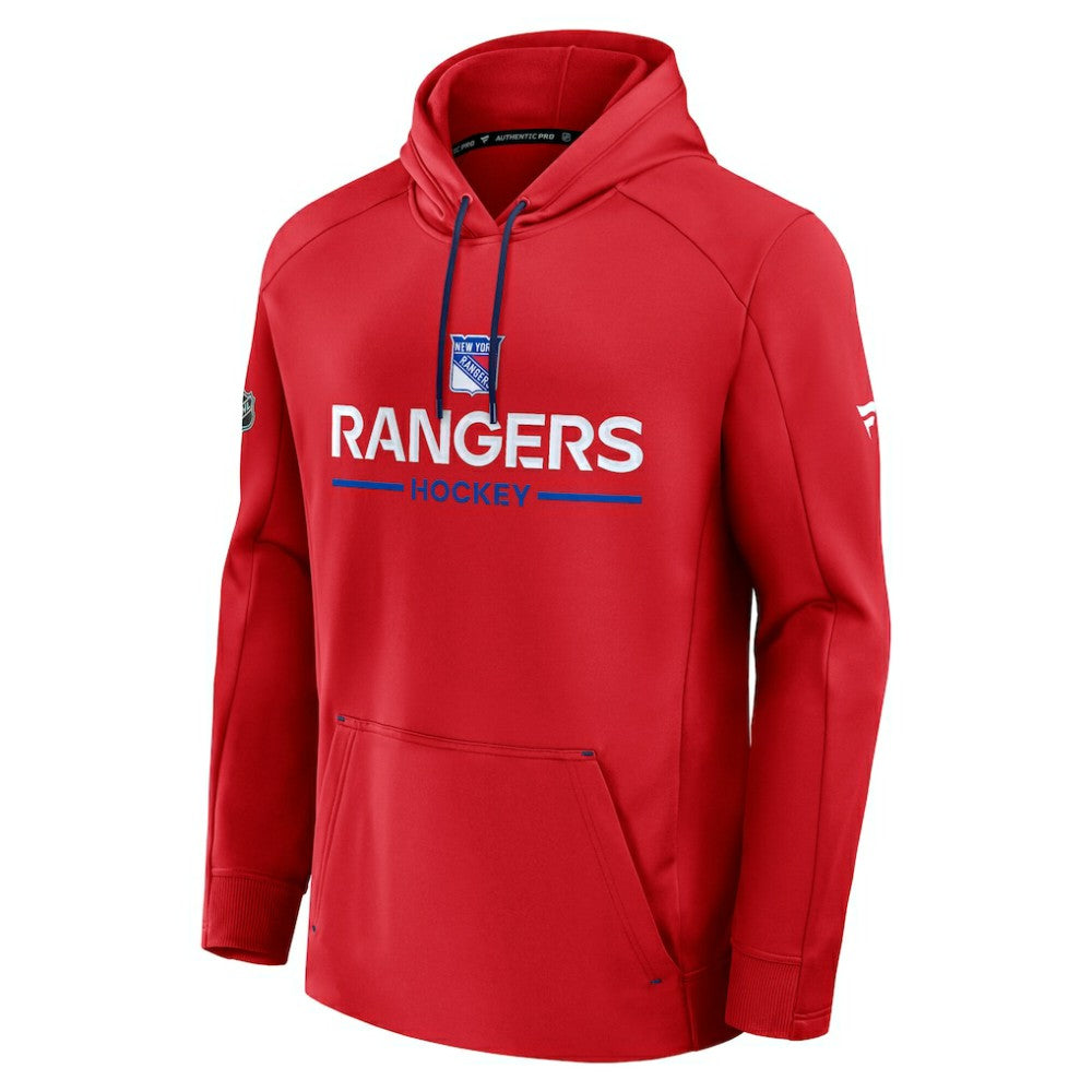 New York Rangers Fanatics Authentic Pro Rink Hoodie - Red | US 202494013
