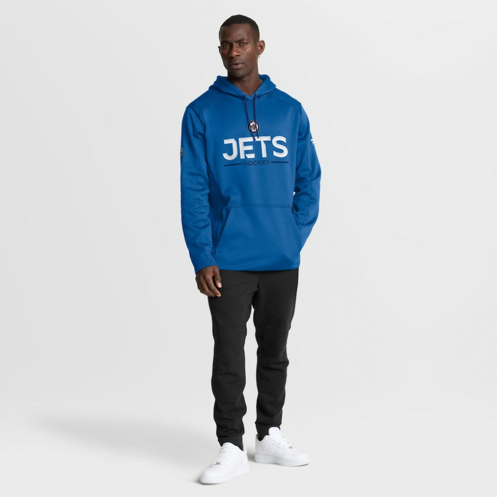 Winnipeg Jets Fanatics Authentic Pro Rink Hoodie - Blue | US 202494018