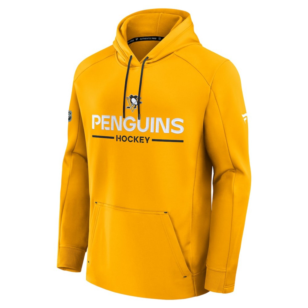 Pittsburgh Penguins Fanatics Authentic Pro Rink Hoodie - Gold | US 202494027