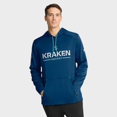 Seattle Kraken Fanatics Authentic Pro Rink Hoodie - Deep Sea Blue | US 202494029