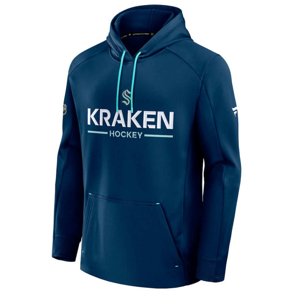 Seattle Kraken Fanatics Authentic Pro Rink Hoodie - Deep Sea Blue | US 202494029