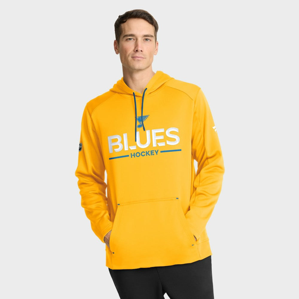 St. Louis Blues Fanatics Authentic Pro Rink Hoodie - Gold | US 202494033