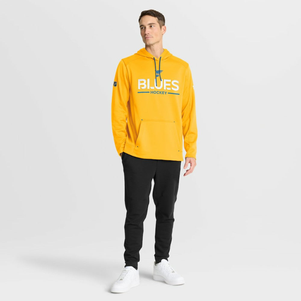 St. Louis Blues Fanatics Authentic Pro Rink Hoodie - Gold | US 202494033